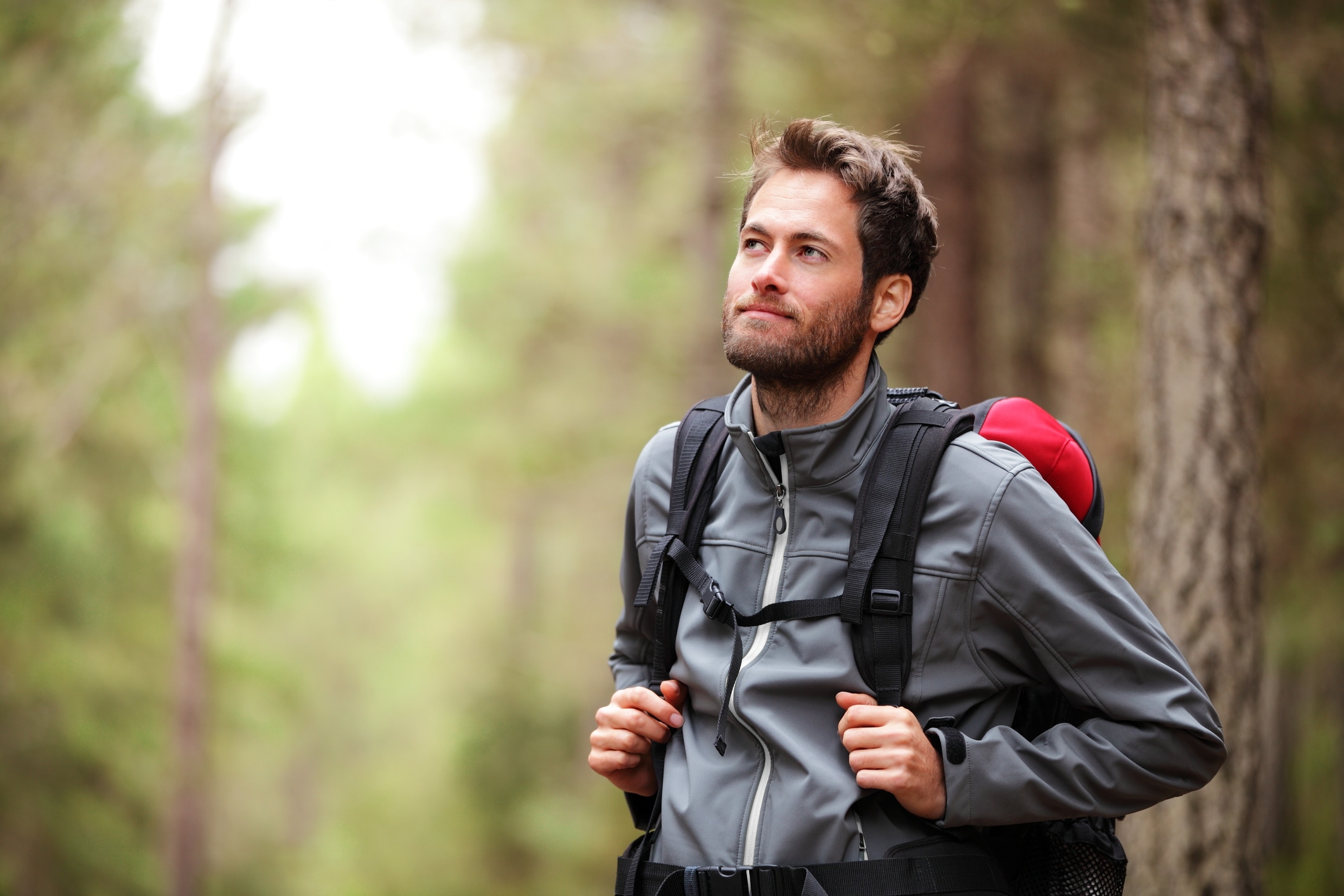 man in forest