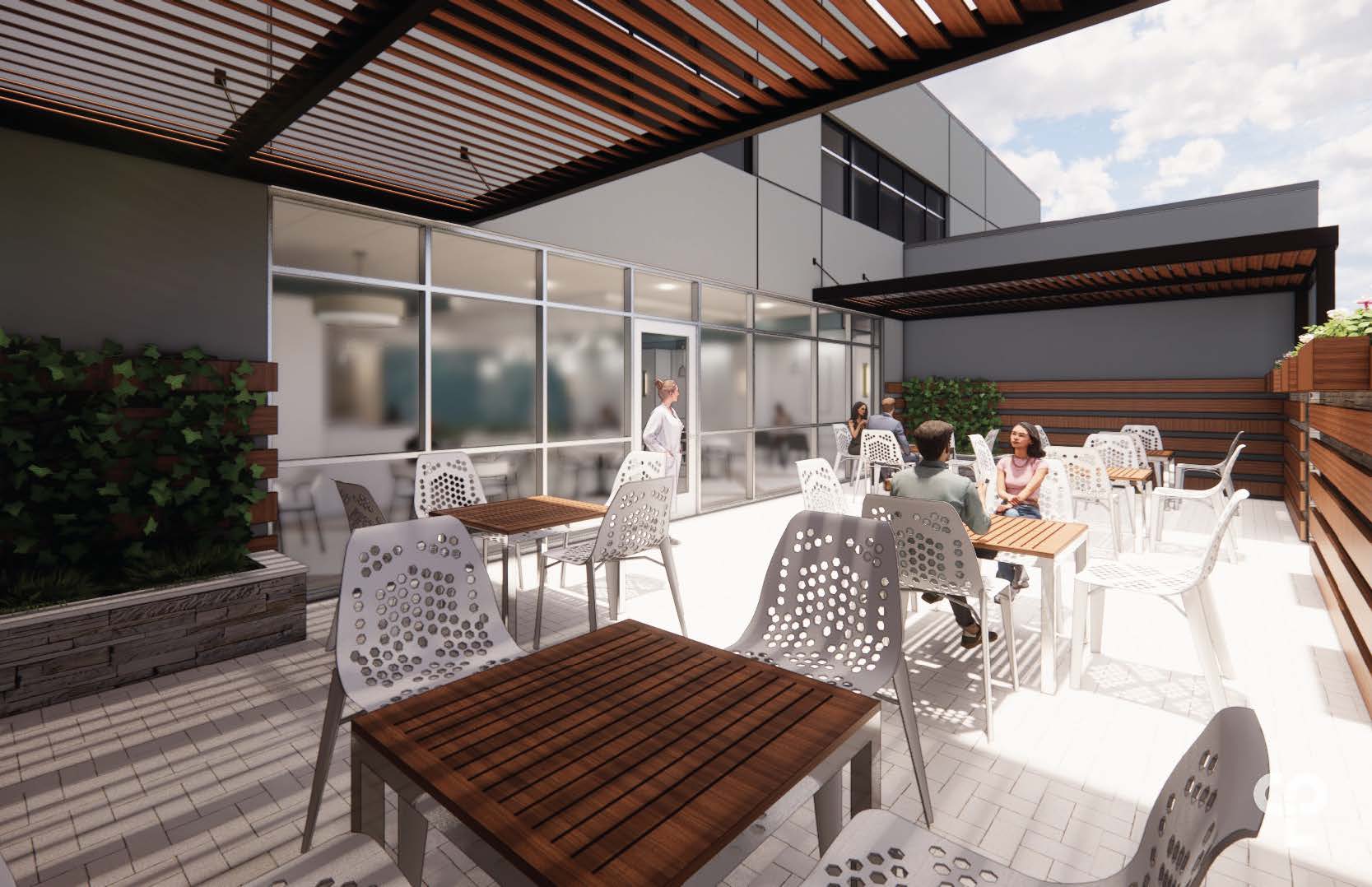 Cafe Exterior Rendering 1